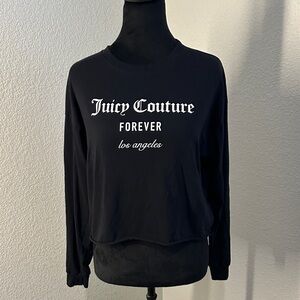 Juicy Couture and Forever 21 Black Long Sleeve Crop Shirt